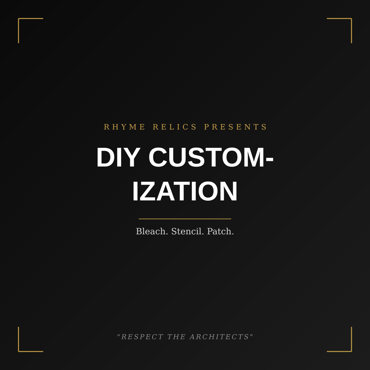DIY Customization Guide: Bleach, Stencil & Patch Techniques