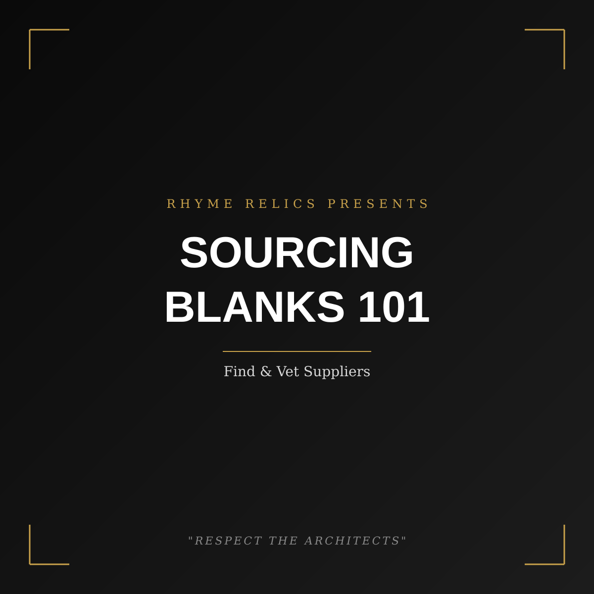 Sourcing Blanks 101: Finding & Vetting Suppliers for Your Brand