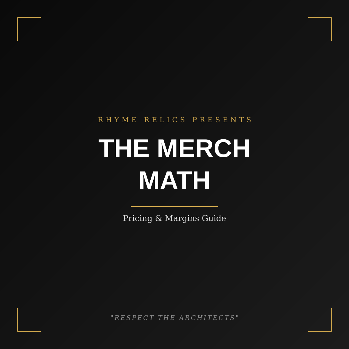 The Merch Math: Pricing & Margins for Small Streetwear Brands